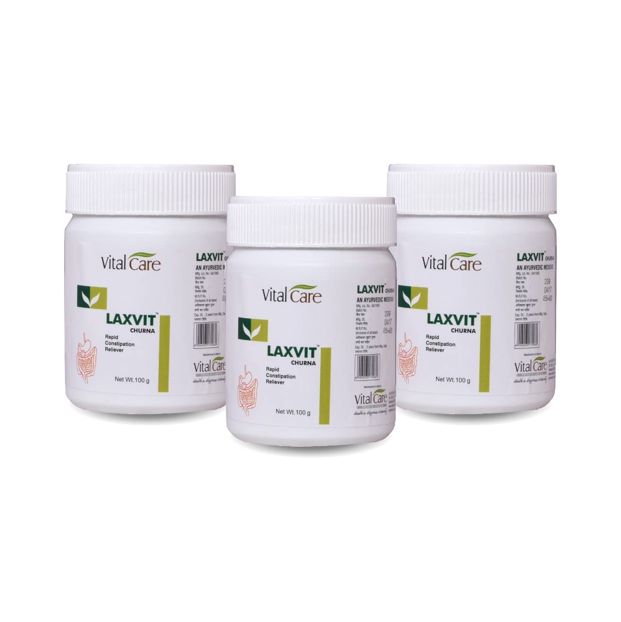 Vital Care Laxvit Churna 100 gm (Pack Of 3) - Rapid constipation Reliver (B092ZCYZ6Y) Amazon Price History, Amazon Price Tracker