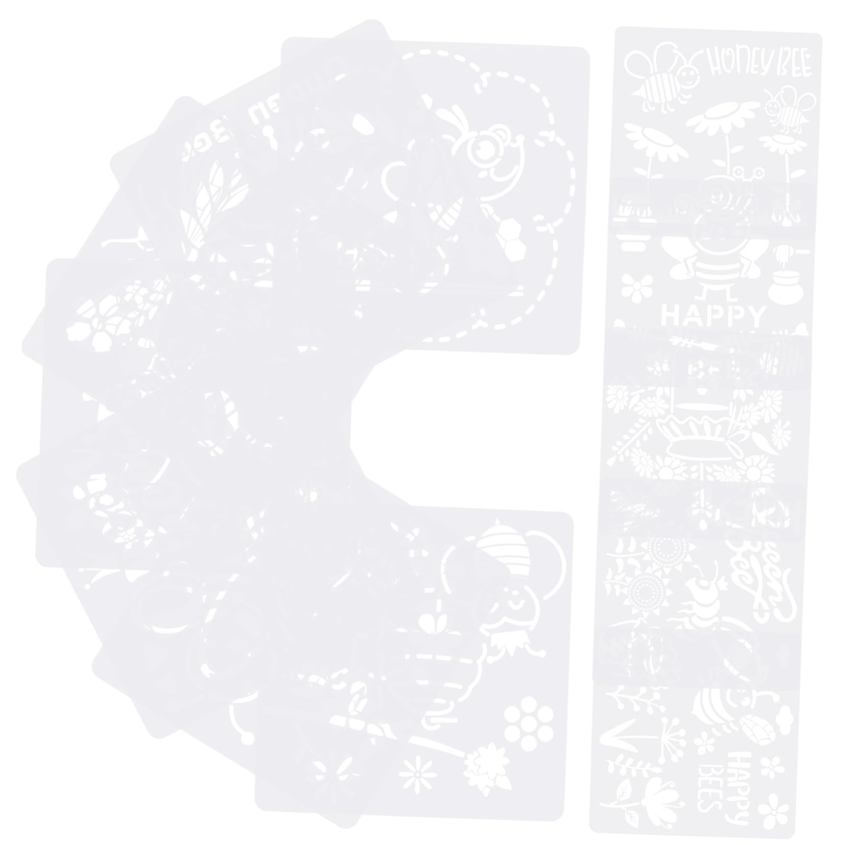 Lurrose 36feuilles Pochoirs De Dessin Pour Modèles Décoratifs De Abeilles Pour Projets Artistiques Et Peinture Sur Divers Supports