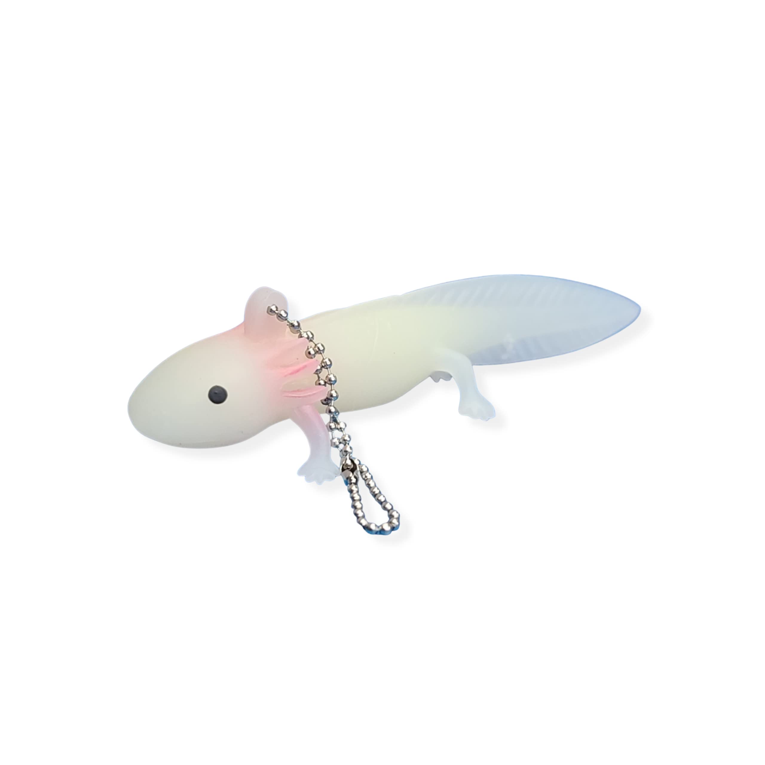 Invert AquaticsAxolotl Keychain - Made of Soft & Stretchy Silicone