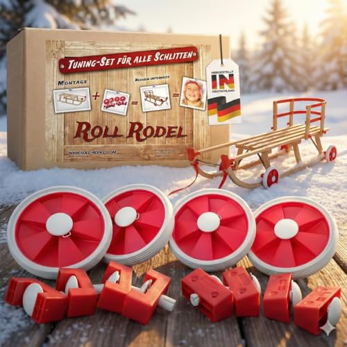 Roll Rodel Bausatz – zum Anbau an den eigenen Holzschlitten -...
