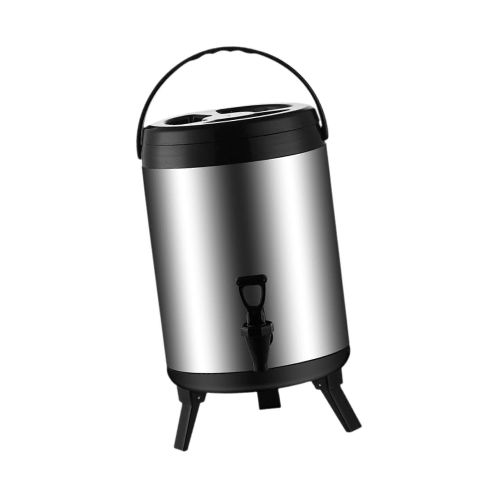 KESOTO Dispenser per Bevande a Doppia Parete con Fusto Isolato in Acciaio Inossidabile, Dispenser per tè Isolato per tè, Latte, Feste, Acqua Calda E Succhi, 12l