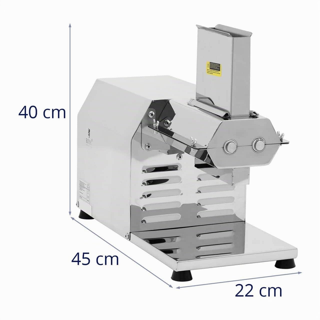 Royal Catering RCMT-351W Elektrischer Fleischklopfer 200 W 98 U/min Elektrischer Schnitzelklopfer Fleischplattierer elektrisch