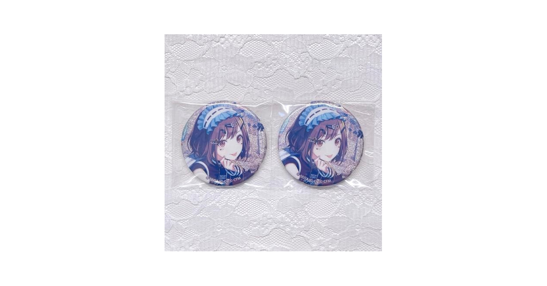 プロセカ グリッター缶バッジ グリ缶 26C 東雲絵名 願朝