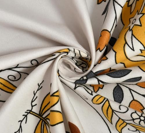 Image of VOMZER Premium 320 TC Fitted Bed Sheet with Full Elastic - Deep Pocket Design - Wrinkle Resistant Fitted Bedsheet 36x72 Single White Damask