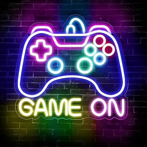 Personalized Game On Neon Light Sign Cover