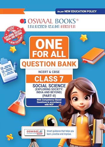 Image of Oswaal CBSE Class-7 One for All Social Science (Exploring Society: India and Beyond) Part-2 For 2026-27 Exam | As Per NCERT & CBSE Syllabus | Chapter-Wise Question Bank & Revision Notes