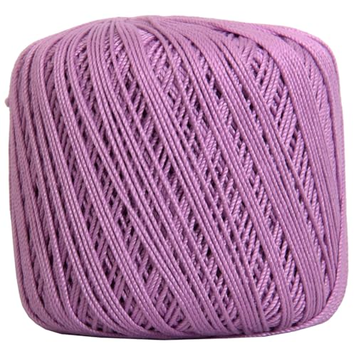Image of ThreadArt 100% Cotton Crochet Thread Size 3, Lilac 20 | Soft pure cotton crochet thread for lace, doilies, amigurumi and crafts. Smooth finish with crisp stitch definition.
