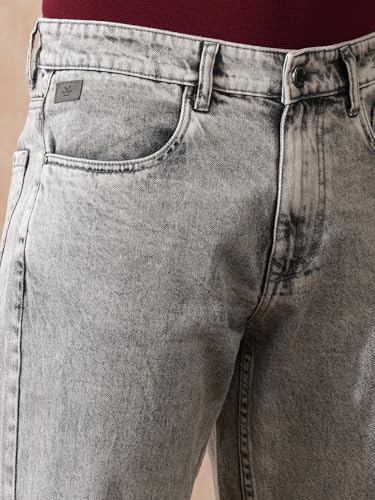 Image of WROGN Men's Anti Fit Jeans | Mid Rise | Jeans for Man