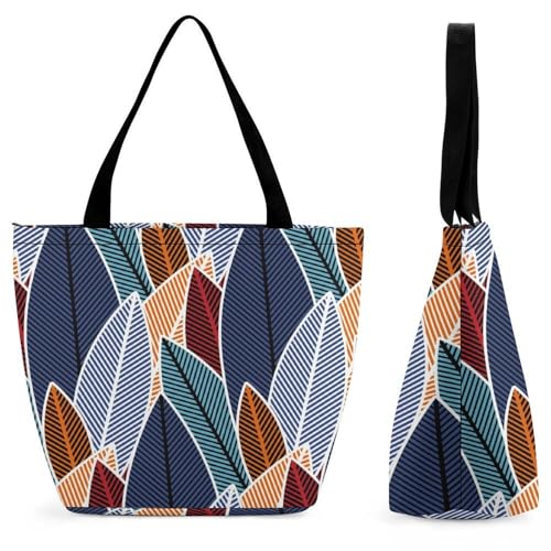 Sac femme gris anti-encombrement grand sac de voyage et shopping imprimé feuilles