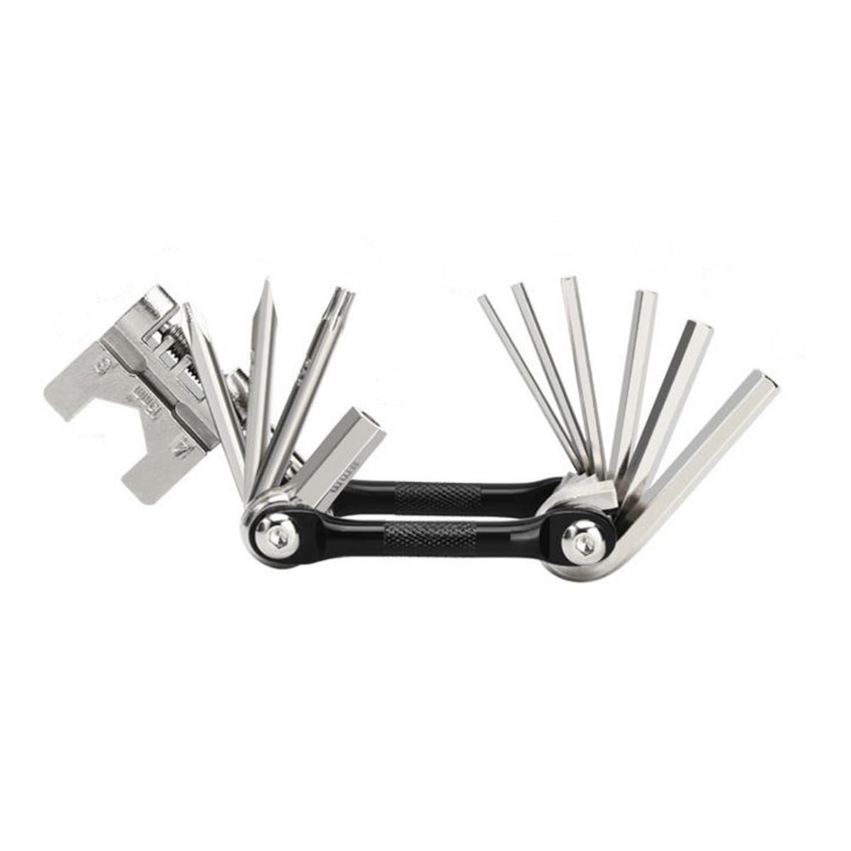 HOUSON 16-in-1 Bicycle Multi-Tool Made of Chrome Vanadium Steel | with Chain Riveter & Spoke Nipple Wrench | Lightweight Aluminum | for MTB/Road Bikes