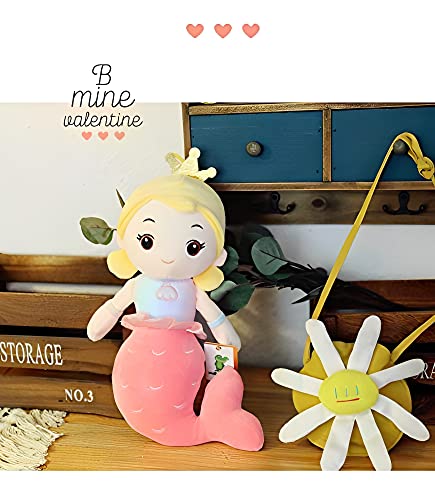 Image of Tickles Mermaid Soft Doll Stuffed Plush Animal Toy for Kids Girls Birthday Gifts (Color: Pink Size: 50 cm)