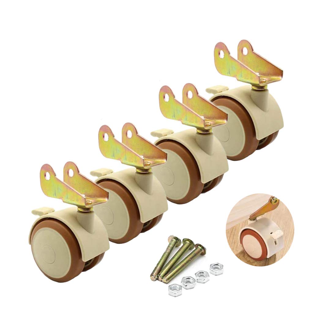 Roulettes pour berceau d'enfant pivotantes 360° et roulettes de meuble