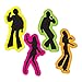 Retro 70's Silhouettes Party Accessory (1 count) (4/Pkg)