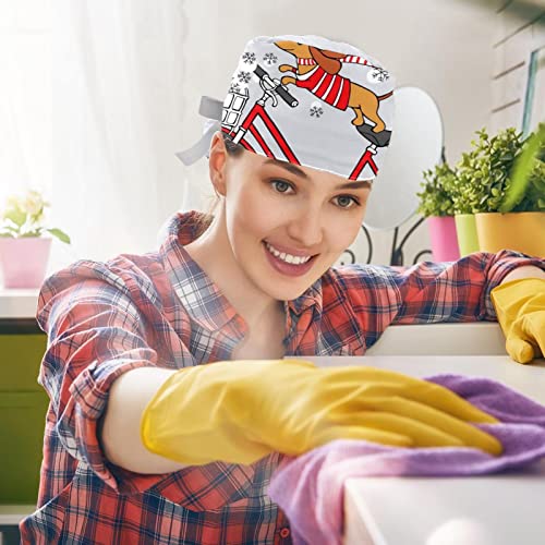 Chapeaux de travail de Noël pour hôpital et cuisine : le confort teckel - 5