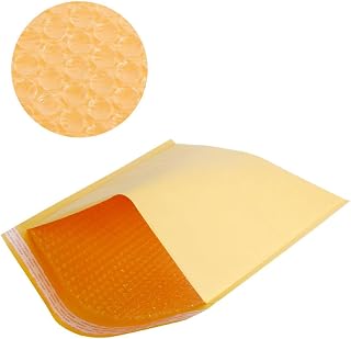 100pcs Eco-friendly Kraft Bubble Bags Lightweight Mailing Envelopes Self-adhesive Seals
