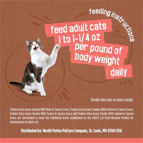 Purina Friskies Extra Gravy Wet Cat Food Chunky Variety, (24) 5.5 oz. Cans - image 8