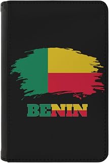 Passport Holder Cover Vintage Benin Beninian Flags PU Leather Case Wallet Passport Book Protector for Women Men Flying Travel Fashion Gift