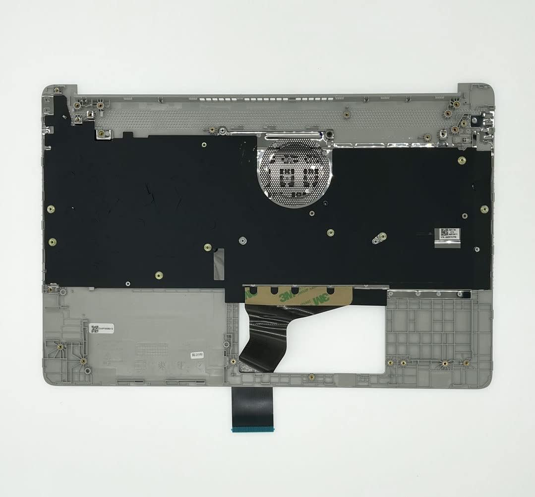 Replacement for HP 15T-DY 15Z-EF 15-DY 17-CA1022CY 15-EF 15S-EQ 15S-FQ 15S-FR Laptop Upper Case Palmrest Non-Backlit Keyboard Touchpad Assembly Part No Finger Print Reader M17184-001