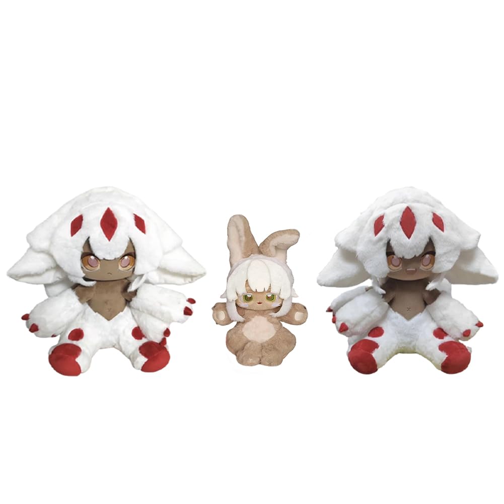Xinchangda 3PCS Faputa Plush Figure Anime PP Cotton Cushion Nanachi Soft Stuffed Pillows Sofa Home Decorations Collectibles Birthday Gift