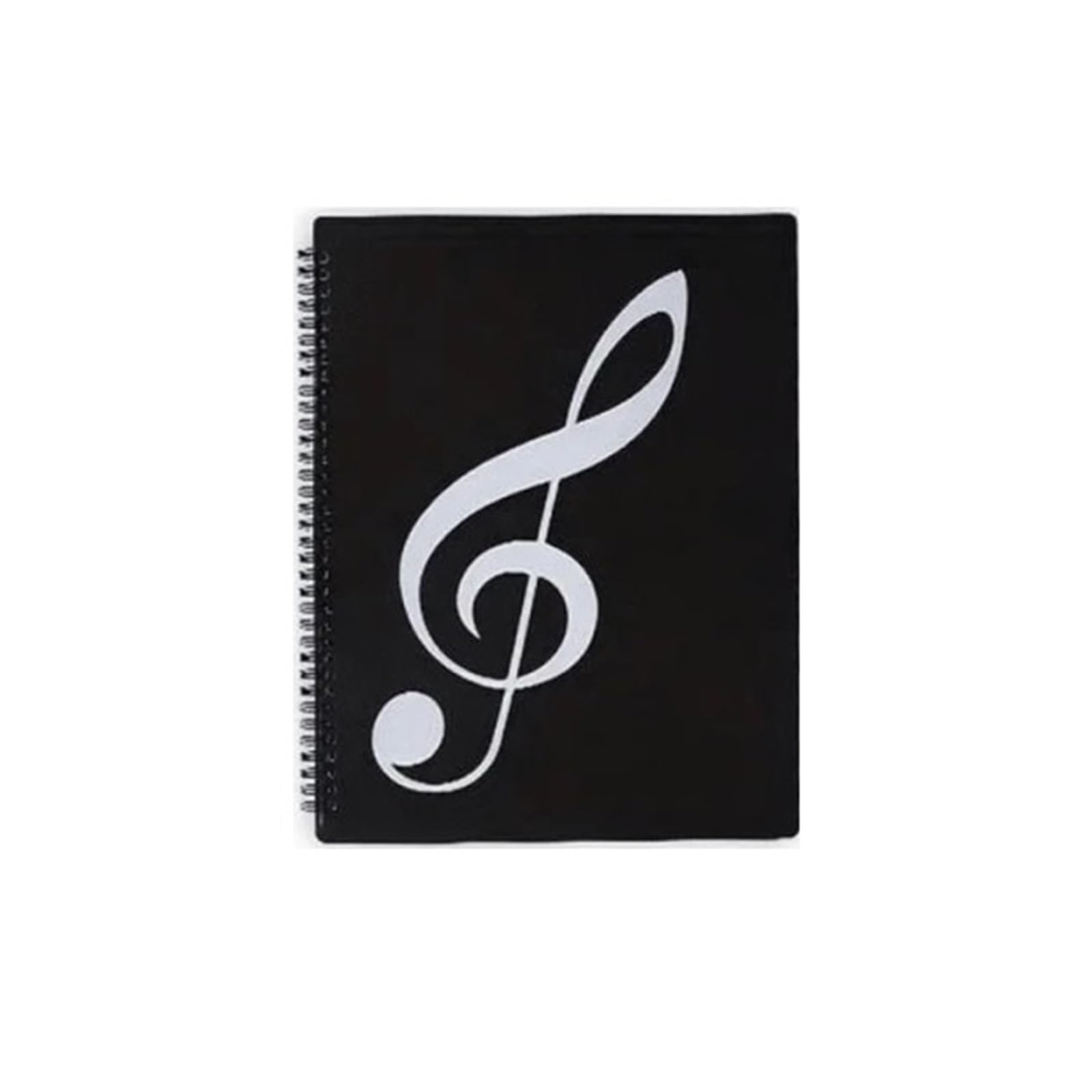 2Pcs Sheet Music Folder Für Mappe/Portfolio | Folder For Musicians, Band Folder, Double Side Or Write On Exposed Pages Outs(Black)