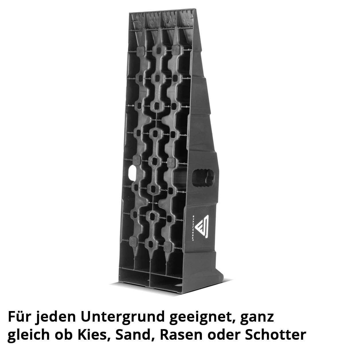 STAHLWERK Set di 2 cunei per gradini GT-15 ST con portata di 6 t, 905 x 330 x 215 mm, cuneo di carico | Rampa di carico | cuneo di bilanciamento per camper, caravan, roulotte o rimorchi