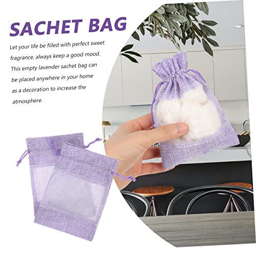Bolsitas de tela de lavanda de cedro Healifty 10 pzas miniatura 3