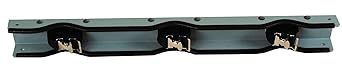 Justrite Steel Gas Cylinder Wall Bracket, Holds Three 4"-12" Cylinders, Wall Mount, Made in The USA, 35274
