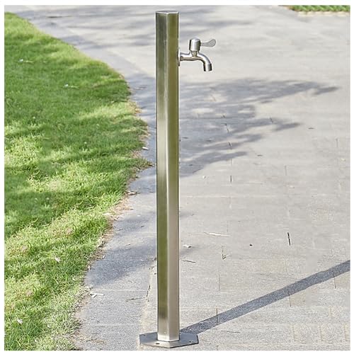 WDSOPK Grifo De Pie para Columna De Agua De Jardín, Fuente De Agua para Estación Dispensadora De Agua De Patio, Grifo De Agua Montado En El Piso para Riego, Tubería De Agua Anti（Side-17Cm×86Cm 1）