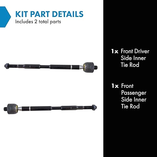 Miniatura 1152 de TRQ Juego de barras de acoplamiento exteriores compatibles con Chevrolet Cruze Volt 2016-2019