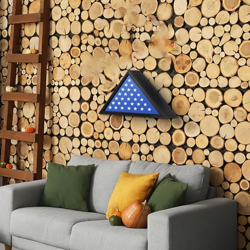 Boîte de rangement triangulaire support décoratif drapeaux