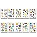 CAOLATOR Lot de 8 feuilles de tatouages pour enfants - Pour garçons, petits cadeaux, anniversaires d'enfants, chasse au trésor, collection Style I
