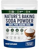Nature’s Baking Soda Supplement Powder Organic Use Aluminum Free Better Than Baking Soda Tablets...