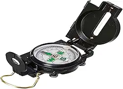 Guepardo, Bússola para Aventura, Oriente Master, em Alumínio, Precisa e Portátil, 7,5cm, Ideal ParaTrekking e Camping, Preto