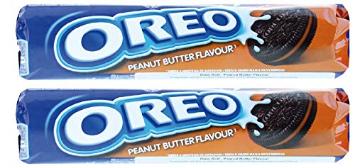 Image of Oreo Peanut Butter & Chocolate Cream Flavoured Sandwich Cookies, 137Gram [Pack of 2, Imported]