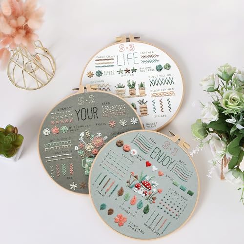 DIY embroidery starter kit complet pour décorer son salon