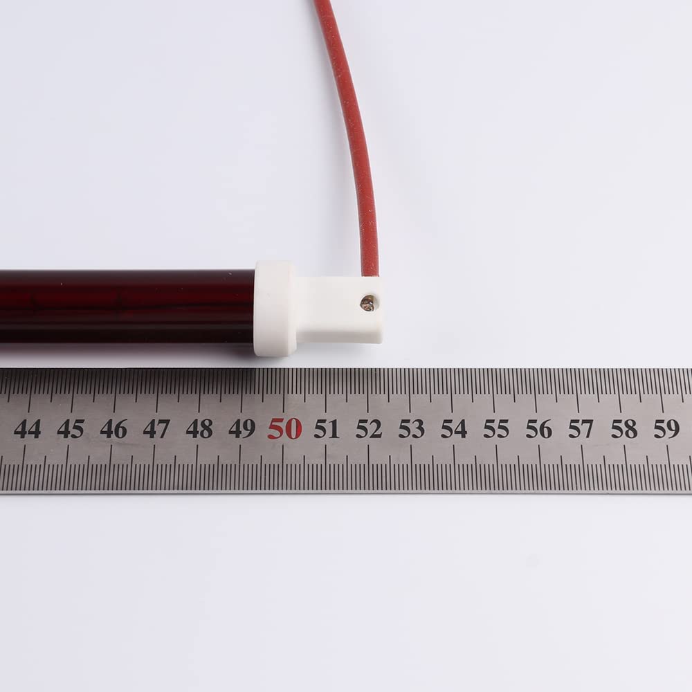 Tube de lampe chauffante 1000 W 525 mm Rouge rubis 220 V Ø 19 mm