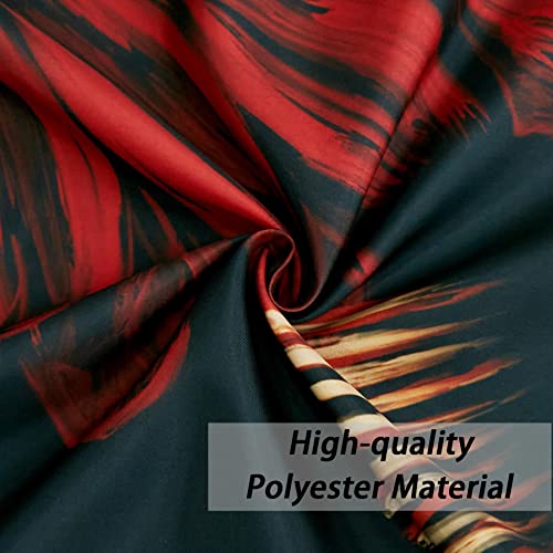 Vidsolar Black Boho Floral Fabric Shower Curtain Colorful Abstract Bohemian Botanical Shower Curtains For Bathroom Mid Century Modern Aesthetic Home Decor Waterproof Bath Curtain Set With Hooks, 72X72 #TOP6