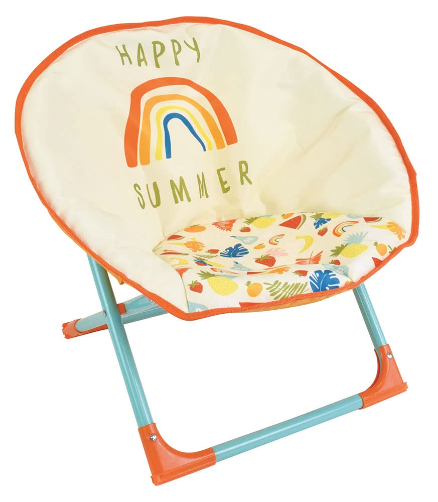 FUN HOUSE 713466 FRUITY'S Siège Lune Pliable pour Enfant H.47 X L.54 X P.42 cm