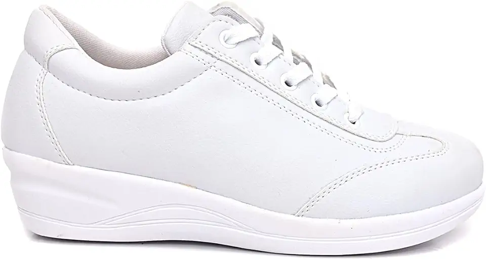 Tênis Sapatênis Feminino Casual Anabela Ortopédico Para Esporão E Trabalhos Em Pé