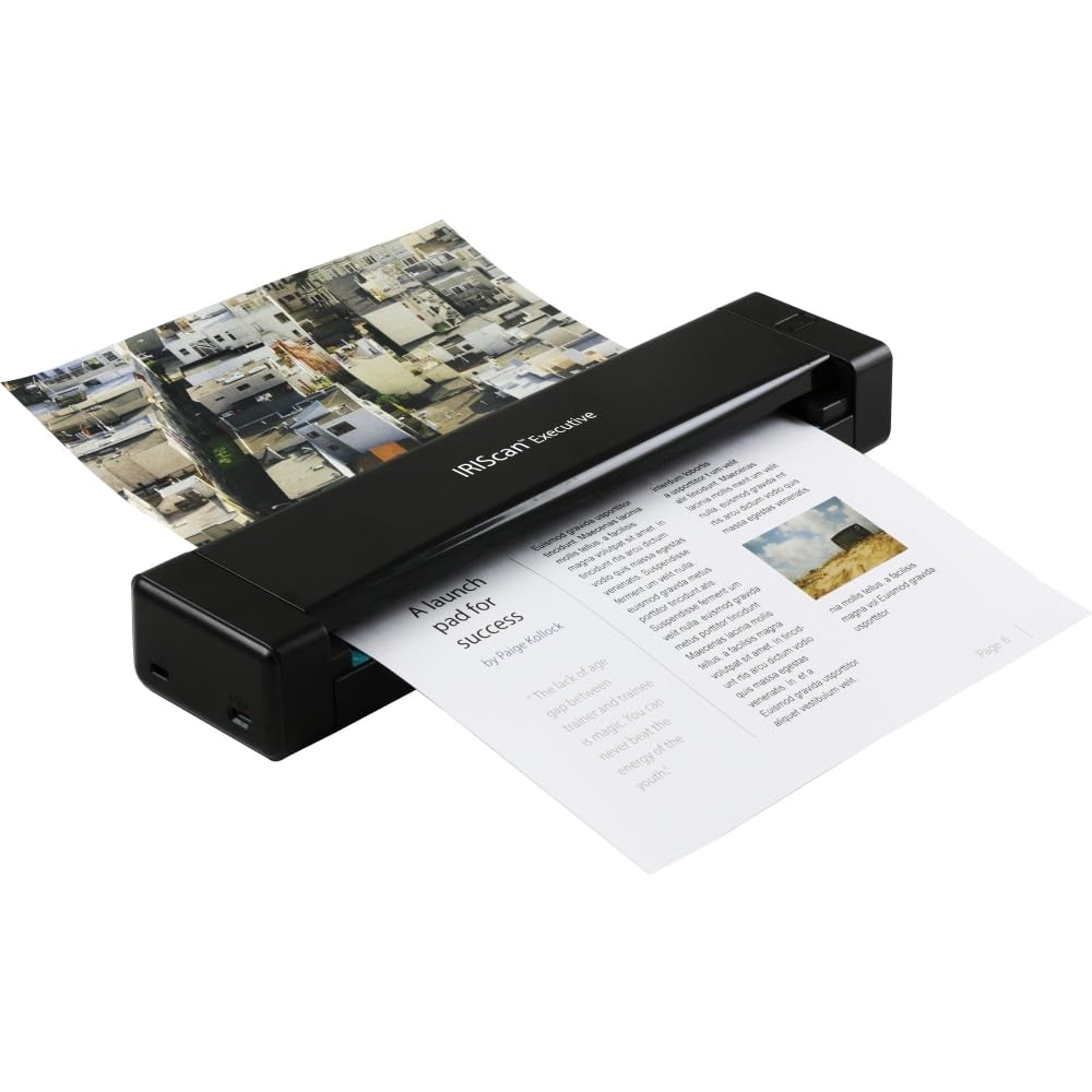 I.R.I.S. IRIScan Executive 4 - Escáner (216 x 813 mm, 600 x 600 DPI, 24 bit, 8 bit, 1 bit, 8 ppm)
