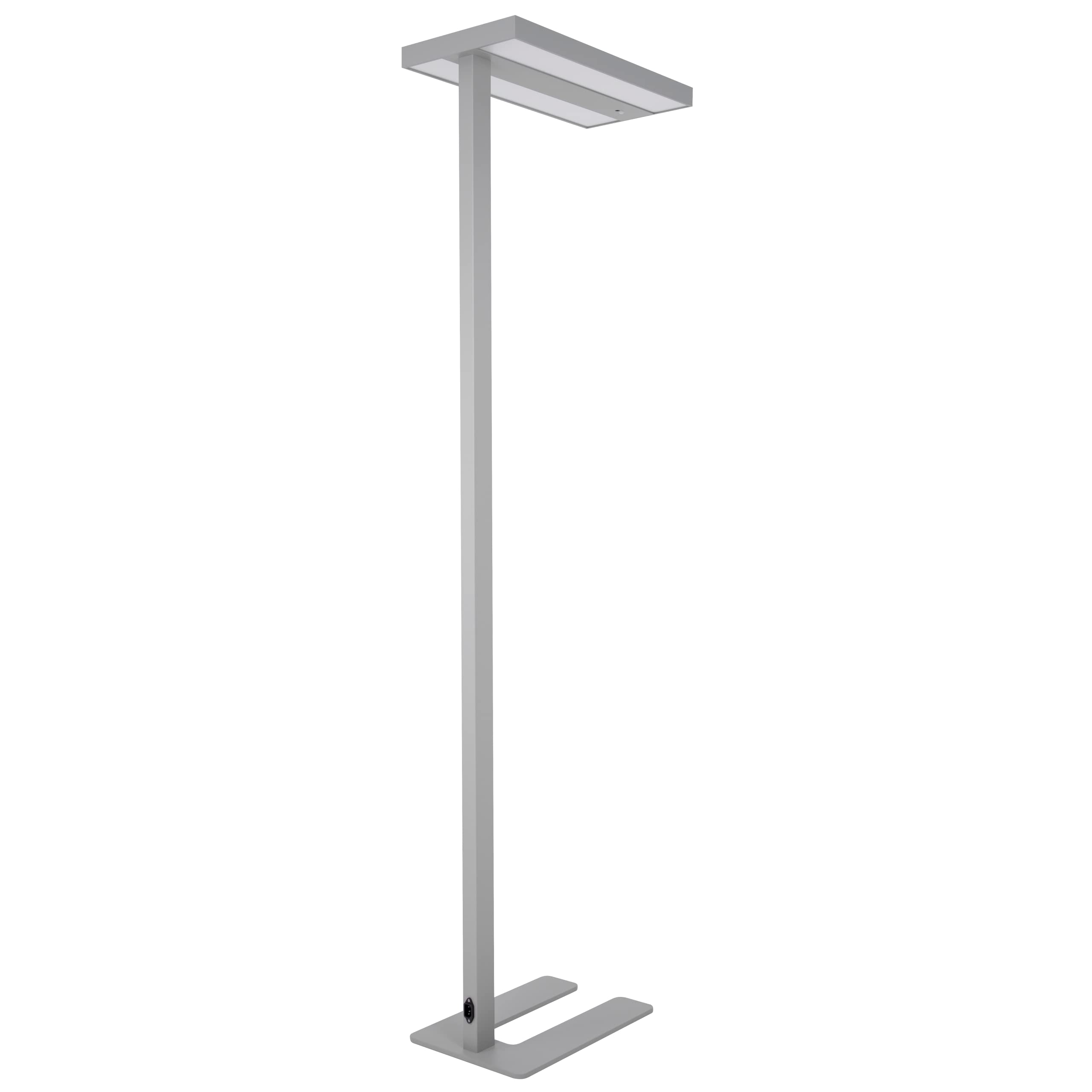 LED Büro Lampe | Smart-Pro | Moderne Stehlampe mit Bewegungsmelder Tageslichtsensor dimmbar per Touch Display, 7.800lm neutralweiß Office Leuchte