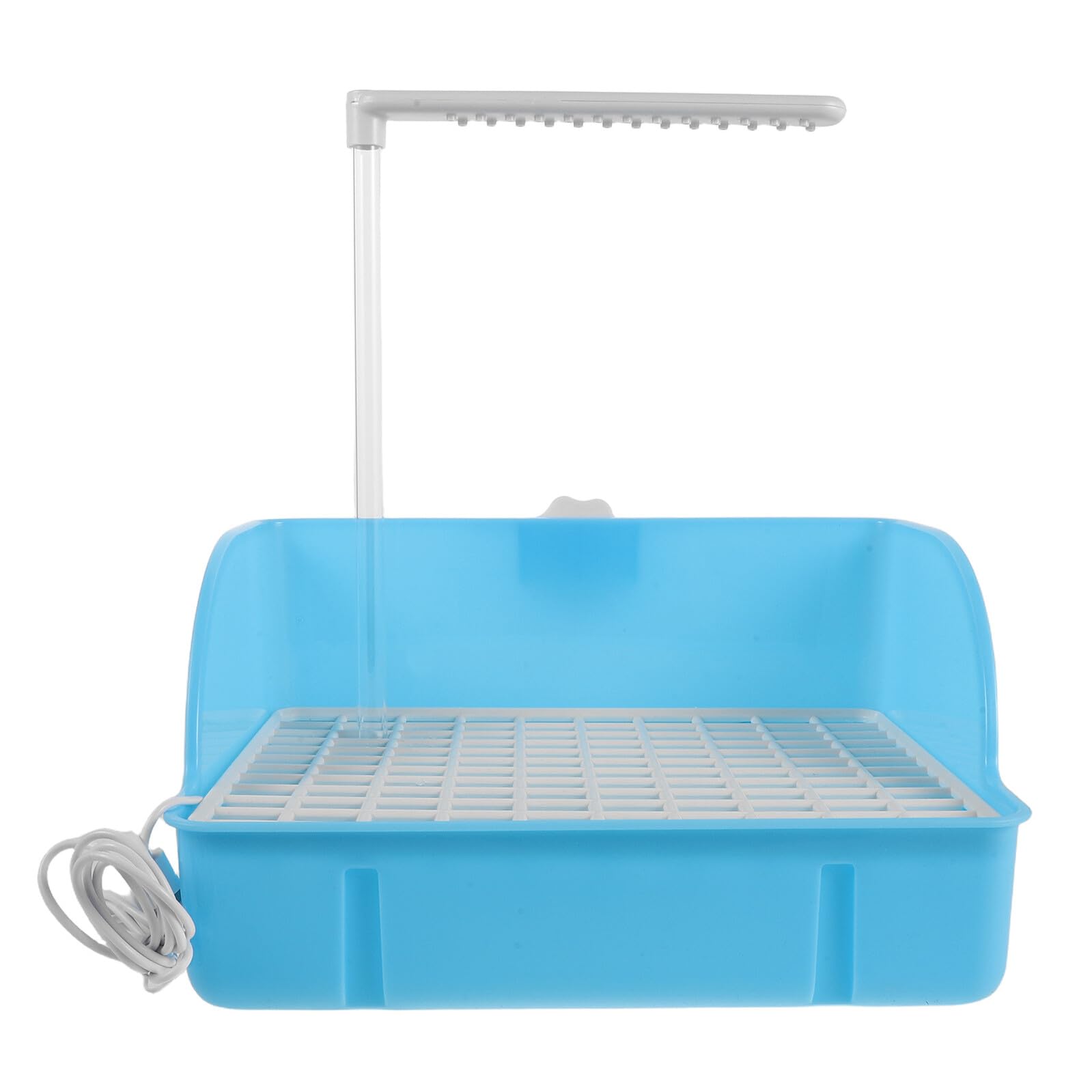 Vasca da Bagno a Forma di Pappagallo per Uccelli Domestici, Box Doccia Filtraggio Integrato per Pappagalli e Parrocchetti, Accessorio per Gabbia Piccolo e Medio, Facile da