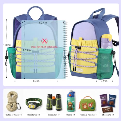 GAGAKU Hiking Backpack for Kids 3-8 years 8L Lightweight Water-Resistant Toddler Backpacks for Travel Camp Kids Outdoor Small Daypack Backpack with Adjustable Straps by GAGAKU - Used condition - Image 5