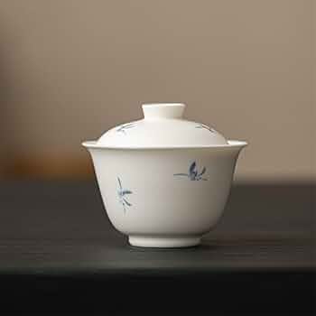 Amazon.co.jp: Pedoleco 中国茶器 蓋付茶碗 120ml φ8.7*7m