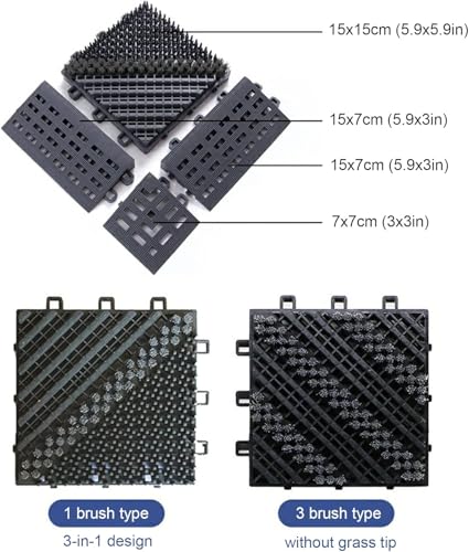 Tappetino igienizzante per Piedi, zerbino di Benvenuto ad Incastro, zerbini per Esterni per Ingresso Porta d'ingresso Commerciale (60 * 90 cm / 24 * 35 Pollici)