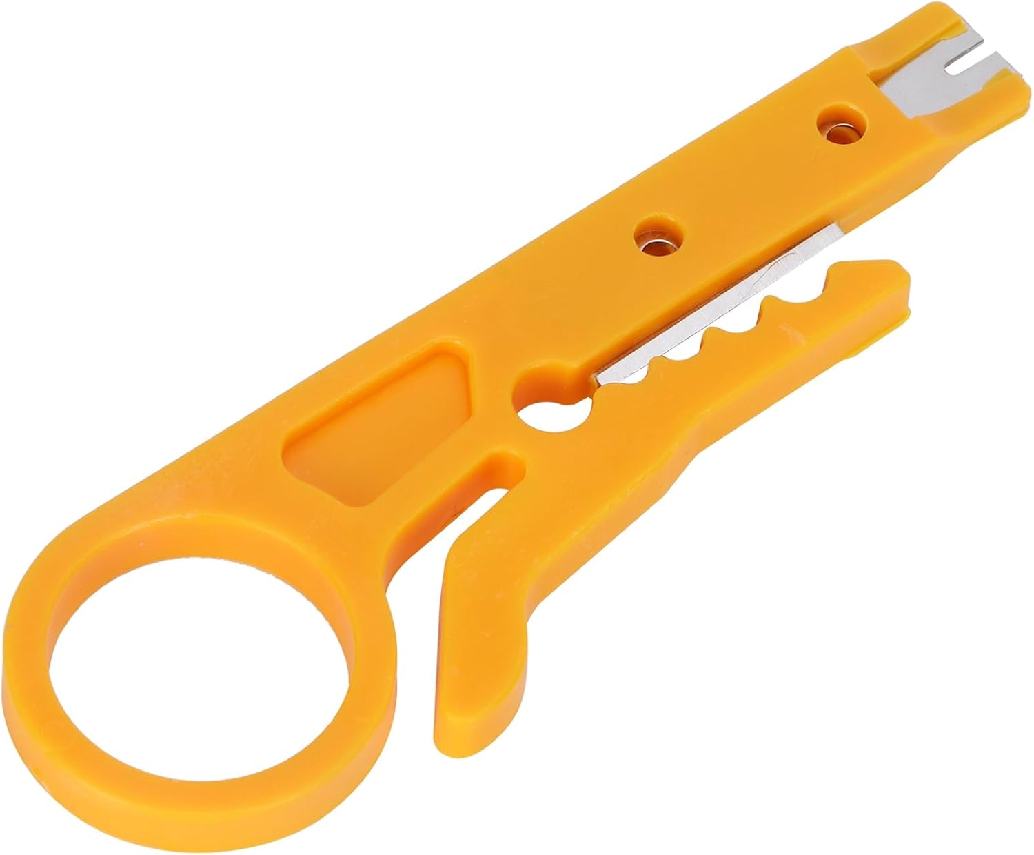 10 Pack Cable Wire Stripper, Network Wire Strippers Mini Wire Stripper Cable Crimping Tool Wire Cutter for Cat 5 5e 6 UTP STP Round Data Lines