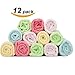 Baby Washcloths/Organic Bamboo Washcloths 12 Pack, 10"x 10" Use With Your Favorite Baby Bathing Skin Care Towel And Children's Baby Towels BS5