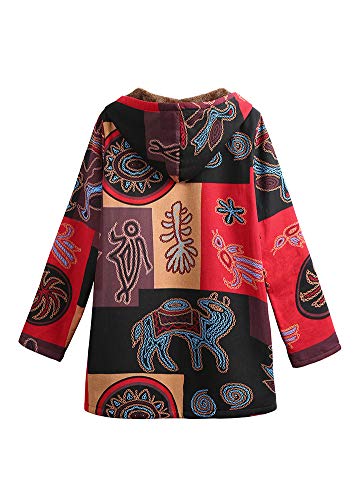 Moochy Casaco feminino da moda com capuz aberto na frente quente Cardigan Casaco Sobretudo Azul/Cinz
