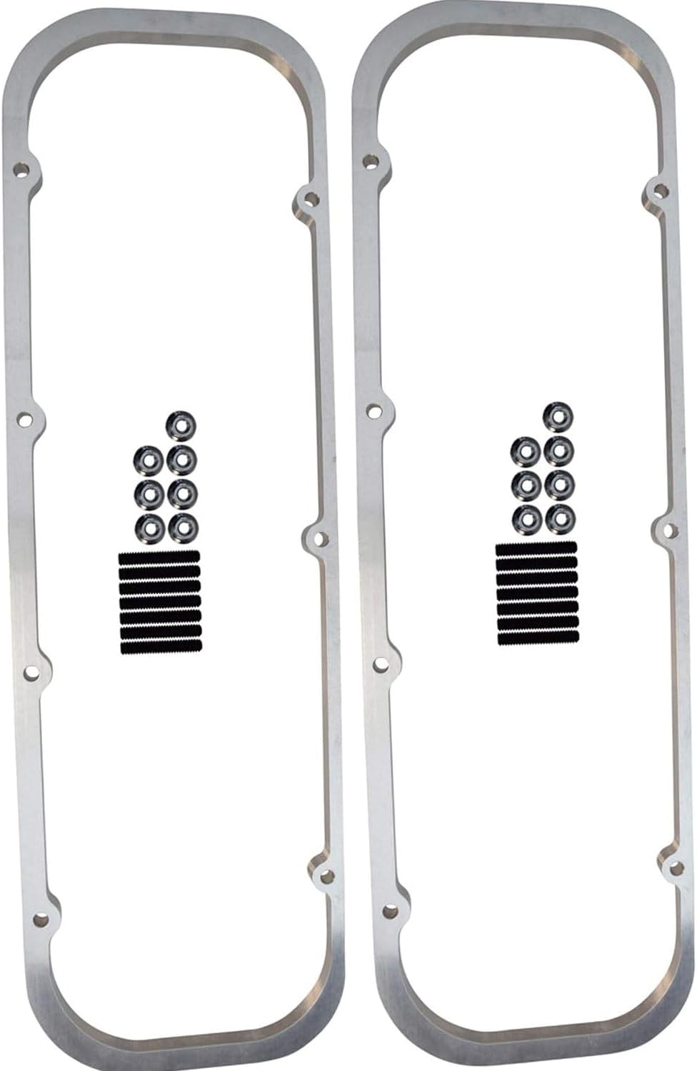 ICT Billet BBC Big Block 1/2" Valve Cover Spacer Riser Tall Flange 396 454 Compatible with Chevy Big Block Engines to Raise Valve Cover for Rocker Arms 551640-5