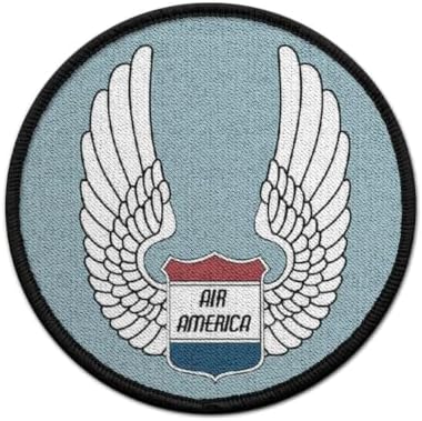 Patch Air America CIA Flugline - USA Vietnam War Style Emblem Printed Hook and Loop 7,5cm #36041 image 2